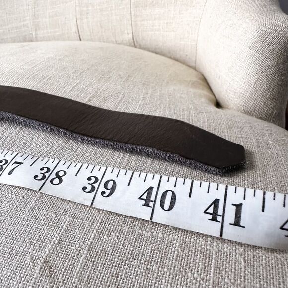 Vintage American Flag Leather Wide Buckle Belt Men's 32/34 Women's XL Unisex - Picture 5 of 12